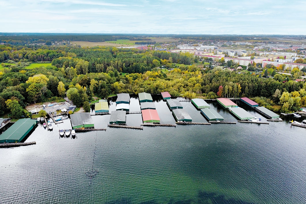 Luftaufnahme mit Blick nach Westen
