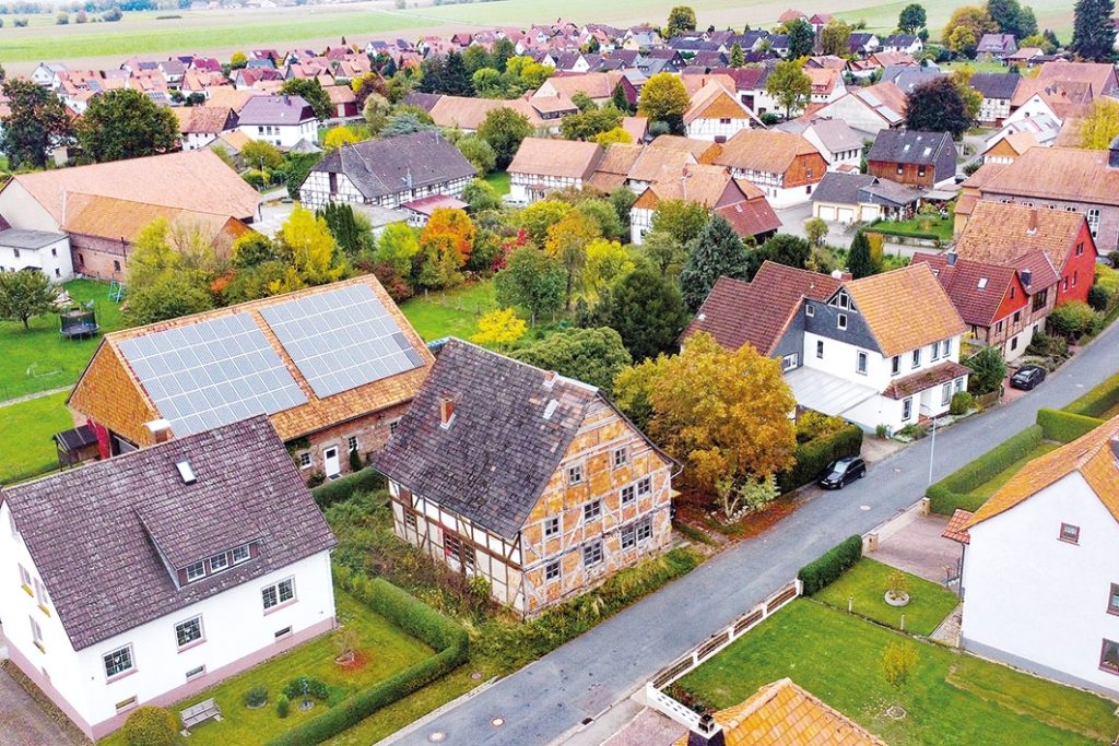 Luftaufnahme von links