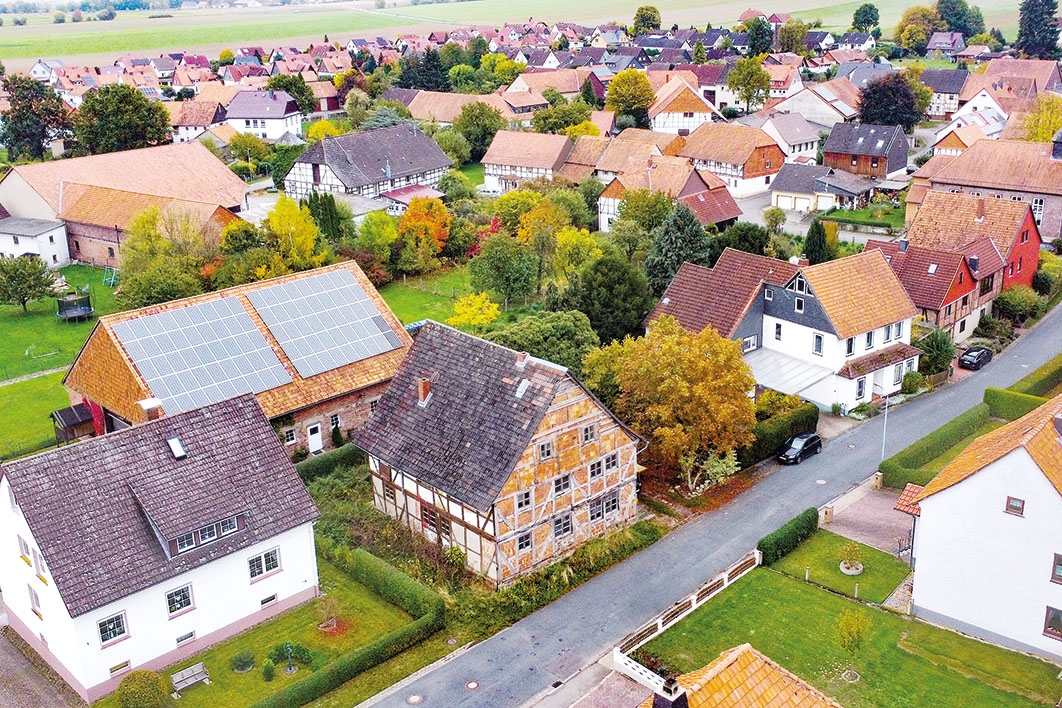 Luftaufnahme von links