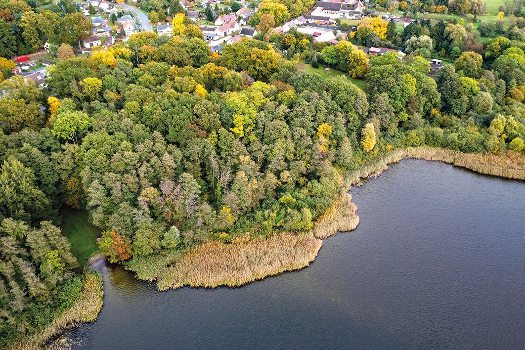 Luftaufnahme von links