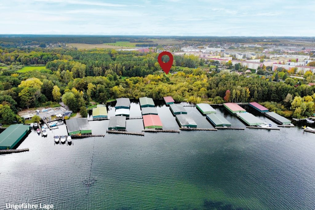 Blick auf das Grundstück