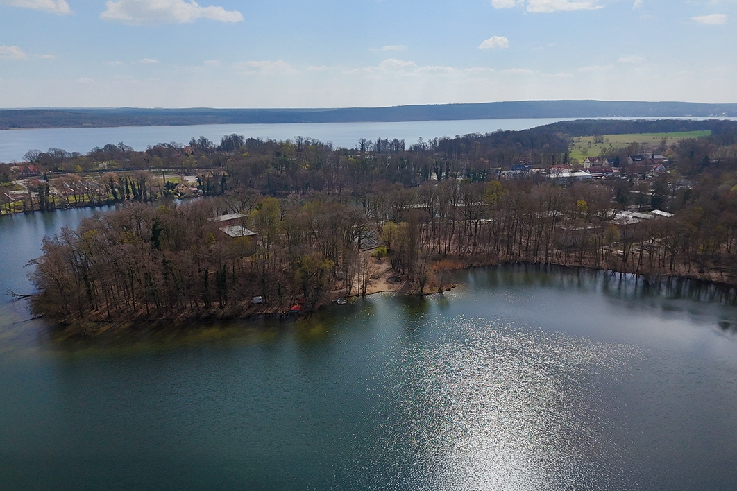 Luftaufnahme Halbinsel