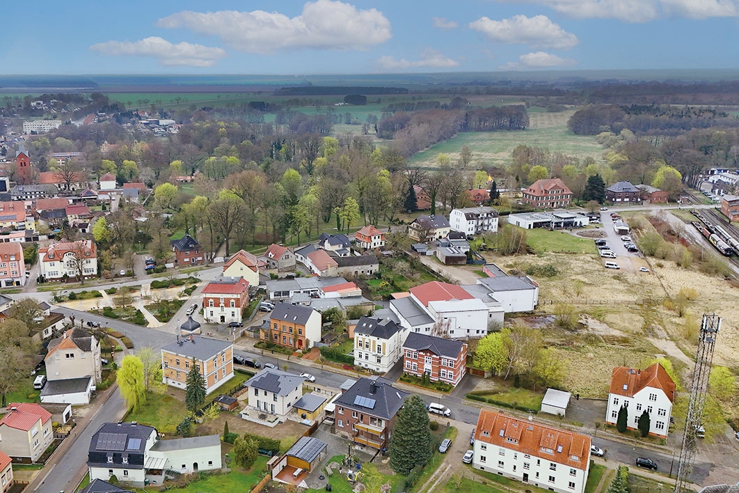 Luftaufnahme Stadt Meyenburg