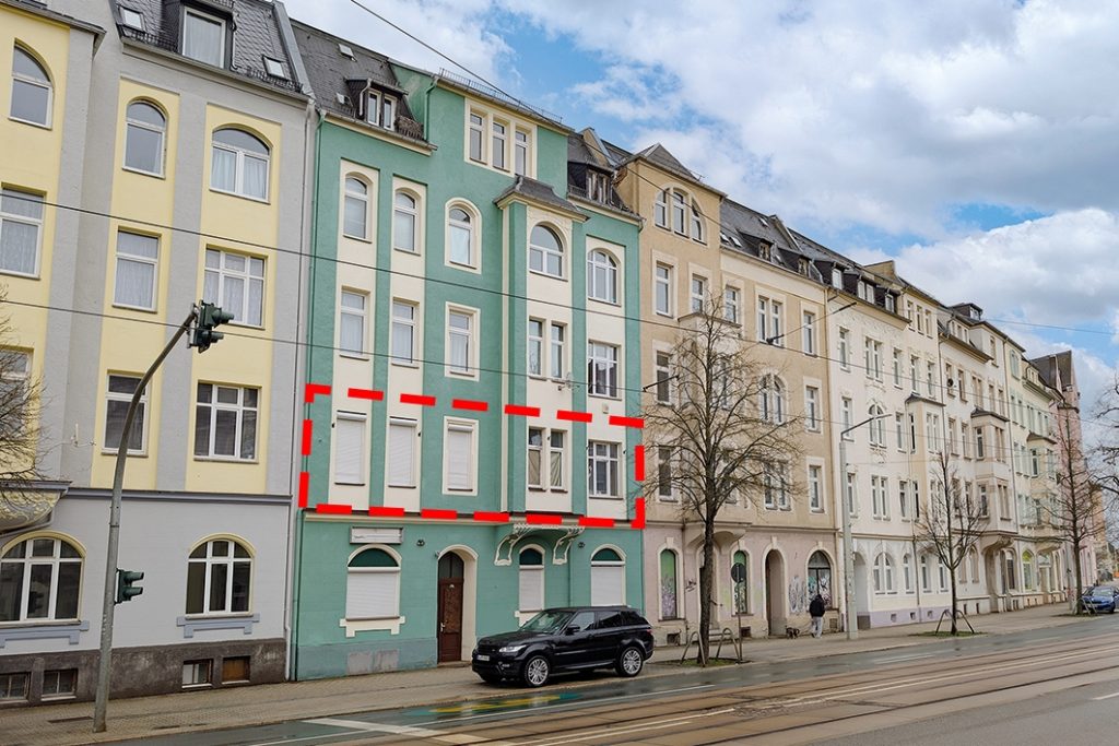 Frontansicht des Gebäudes