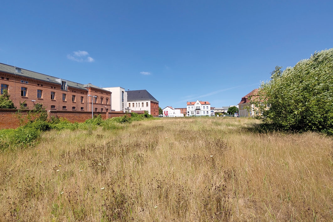 Blick auf das Grundstück