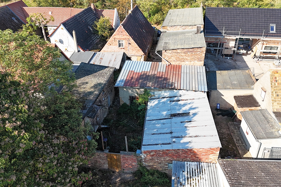 Luftbild Gebäudeensemble
